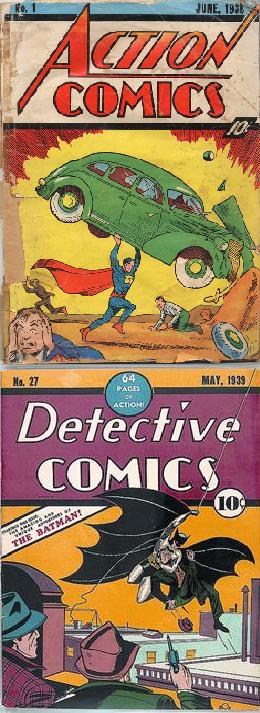 Action Comics #01 y Detective Comics #27: Las historietas del millón de dólares