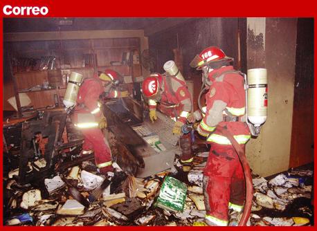 Fuego en la Municipalidad de Tacna