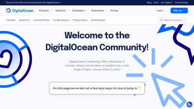 Home de DigitalOcean Community